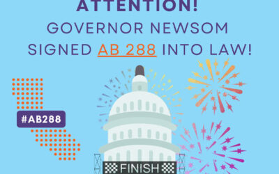 Governor Newsom signs AB 288!