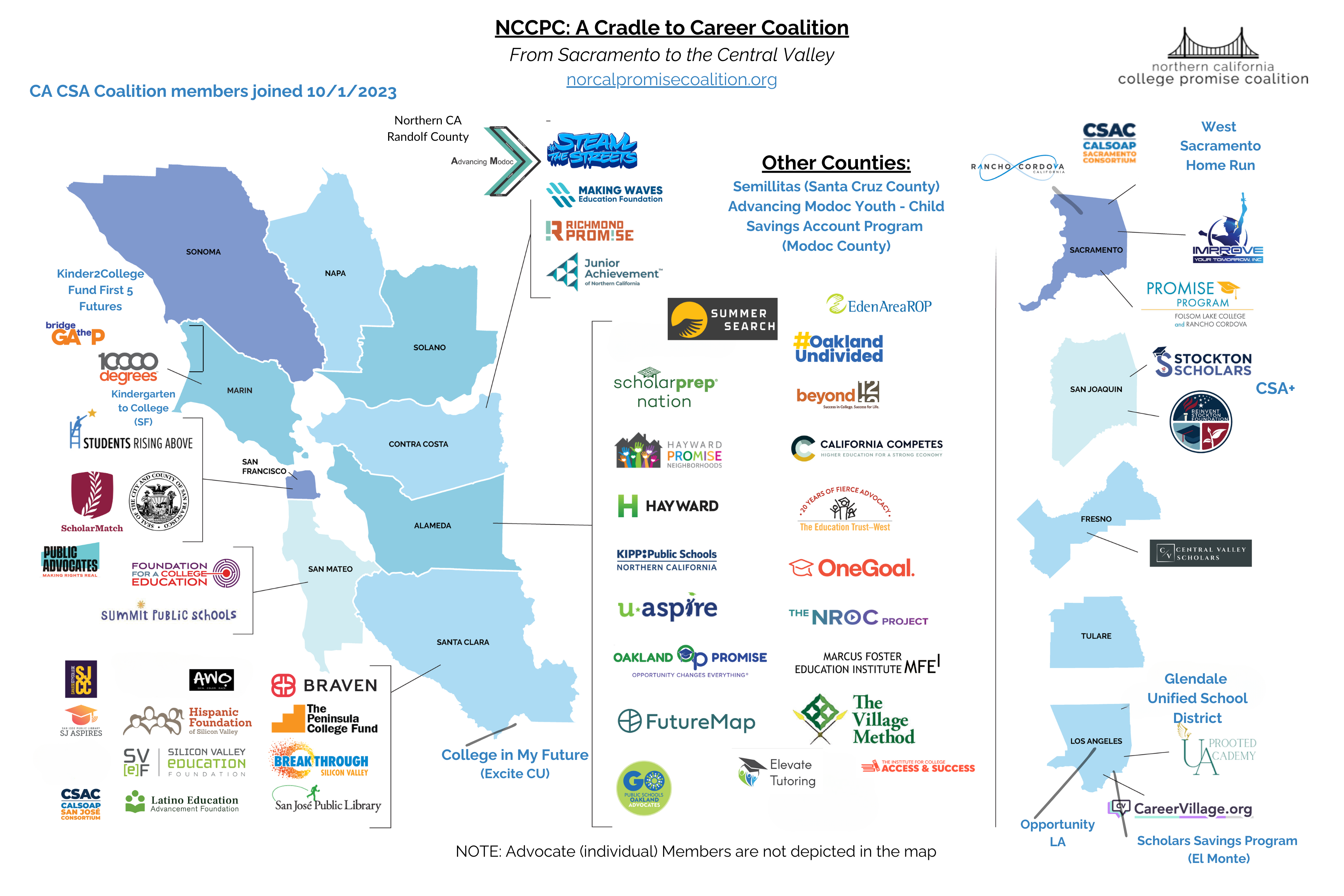 3.13.2025 NCCPC Membership Map w CSA NCCPC Membership Map with CSA as of 4/12/2024